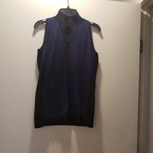 Keyhole mockneck sweater tank top - size small